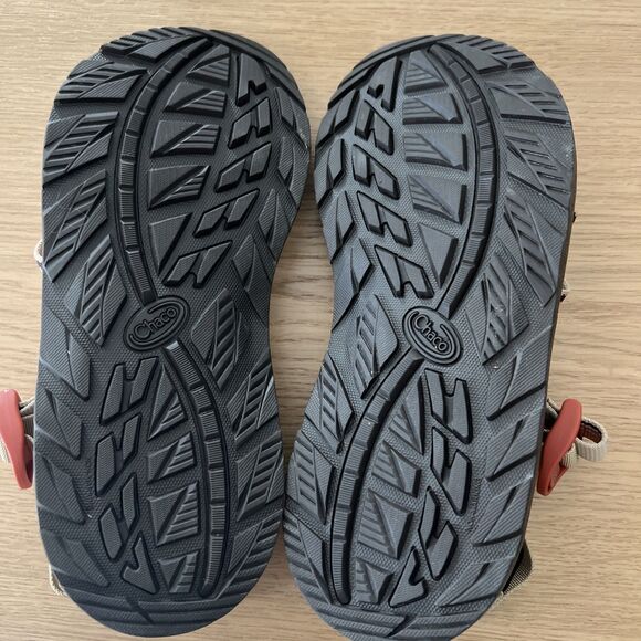 NEW Chaco ZCloud Men's Sandals Size 8 Wide Strap Brown Orange Beige - Picture 7 of 7